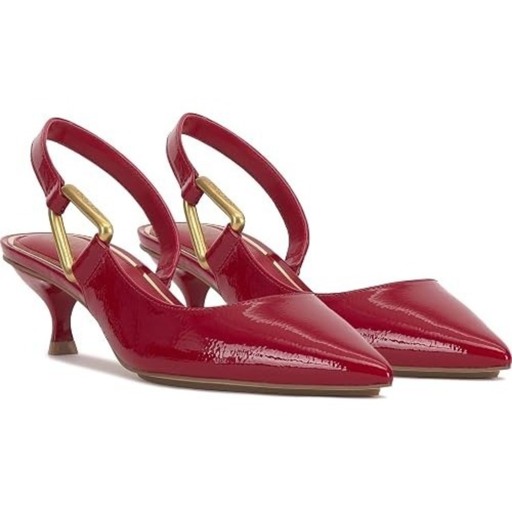 Vince Camuto Women's Inari Lasso Buckle Slingback Pumps, Flame, Size 5 M   New!